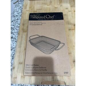 Pampered Chef BBQ Grill Basket #2707 – New in the Box *